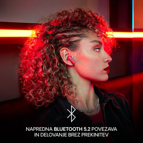 URBANISTA ATLANTA brezžične slušalke, Bluetooth® 5.2, TWS, ANC, do 34 ur predvajanja, upravljanje na dotik, IPX4 vodoodpornost, USB Type-C, črne (Midnight Black)