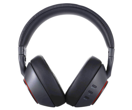 TREVI DJ 12E90 brezžične naglavne slušalke, Bluetooth 5.3, Active Noise Cancelling, mikrofon, prostoročno telefoniranje, zložljive, polnilna baterija, USB Type-C, + torbica, črne