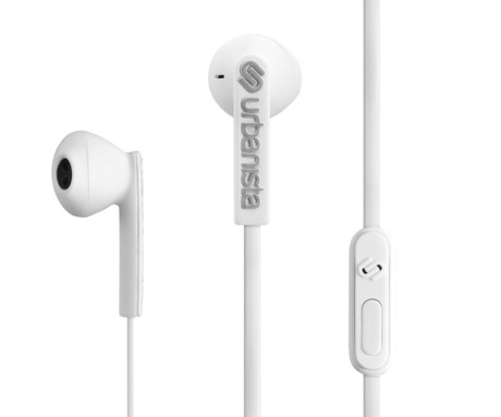 URBANISTA SAN FRANCISCO žične slušalke z mikrofonom, USB Type-C, hibridna ergonomska oblika, klicanje, Android / iOS / Windows, bele (Pure White)