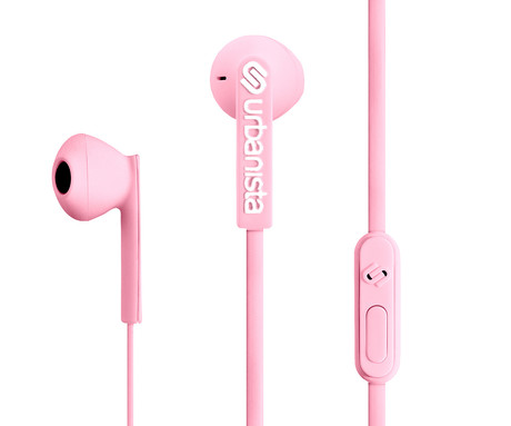 URBANISTA SAN FRANCISCO žične slušalke z mikrofonom, USB Type-C, hibridna ergonomska oblika, klicanje, Android / iOS / Windows, roza (Blossom Pink)