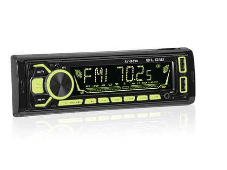 Avtoradio BLOW AVH8890, MP3, daljinski upravljalnik, Bluetooth/MicroSD/USB, 4x60W, večbarvni display + mikrofon