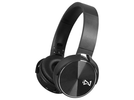 TREVI DJ 12E50 naglavne slušalke, Bluetooth 5.0, mikrofon, AUX-in, zložljive, črne