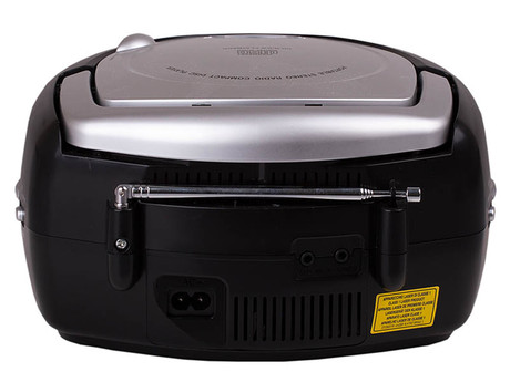EOL - TREVI CD 512 Boombox radijski in CD predvajalnik, FM Radio, AUX, LCD zaslon, antena, črn