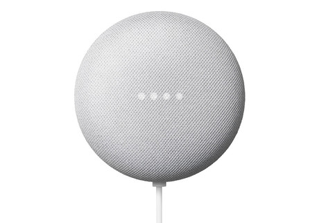 Google NEST MINI 2nd Gen pametni zvočnik, Bluetooth 5.0, WiFi, Google Assistant + Home, glasovni pomočnik, glasovno upravljanje, 3x mikrofon, bel (Chalk)
