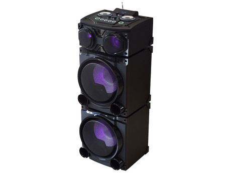 MANTA SPK5520 prenosni KARAOKE zvočnik, Bluetooth, 300W RMS, Equalizer, X-Bass, FM Radio, USB / microSD / MIC-in, črn