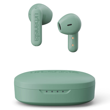 URBANISTA COPENHAGEN brezžične slušalke, Bluetooth® 5.2, TWS, do 32 ur predvajanja, upravljanje na dotik, IPX4 vodoodpornost, USB Type-C, zelene (Sage Green)