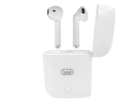 TREVI HMP 12E20 AIR mini Bluetooth 5.1 slušalke z mikrofonom, TWS, polnilna enota, touch kontrola, bele