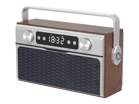 MANTA RDI917 PRO radijski sprejemnik, FM Radio, Bluetooth 5.0, polnilna baterija, USB / microSD / AUX, budilka, RETRO