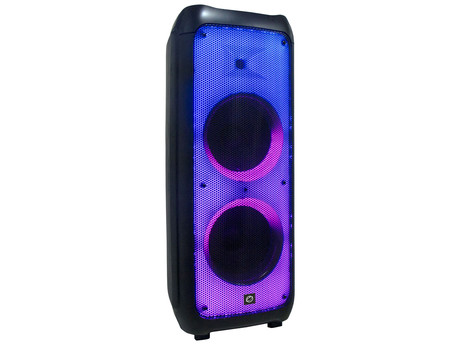 MANTA SPK5450 PHANTOM prenosni KARAOKE zvočnik, Bluetooth 5.0, 30.000W P.M.P.O., TWS, Equalizer, polnilna baterija, X-Bass, FM Radio, USB / microSD / AUX / MIC-in, črn