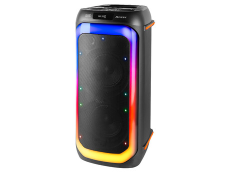 EOL - TREVI XF 780 KB prenosni KARAOKE zvočnik, FM Radio, Bluetooth, 110W RMS, TWS, Equalizer, polnilna baterija, RGB LED osvetlitev, USB / microSD / AUX / MIC-in, črn