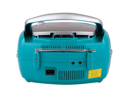 EOL - TREVI CD 512 Boombox radijski in CD predvajalnik, FM Radio, AUX, LCD zaslon, antena, moder