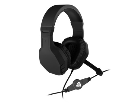 GENESIS ARGON 200 gaming naglavne slušalke, 2.0 STEREO zvok, mikrofon, tehnologija Noise Reduction, nadzor glasnosti, pleten kabel, mini jack 3.5mm, črne