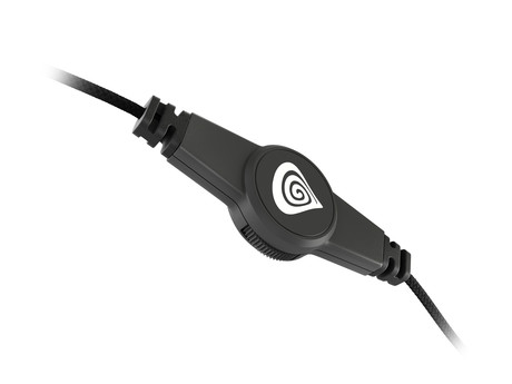 GENESIS ARGON 200 gaming naglavne slušalke, 2.0 STEREO zvok, mikrofon, tehnologija Noise Reduction, nadzor glasnosti, pleten kabel, mini jack 3.5mm, črne