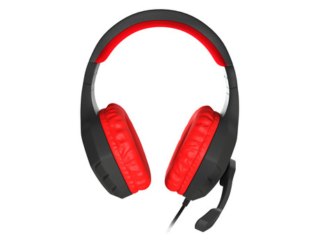 GENESIS ARGON 200 gaming naglavne slušalke, 2.0 STEREO zvok, mikrofon, tehnologija Noise Reduction, nadzor glasnosti, pleten kabel, mini jack 3.5mm, črno rdeče