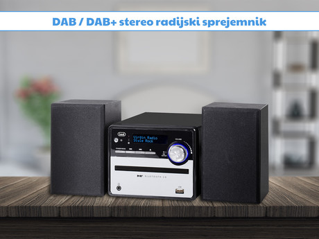 EOL - TREVI HCX 10D6, Glasbeni Hi-Fi sistem, FM Radio DAB/DAB+, BT/CD/MP3/USB/AUX-in, LCD zaslon