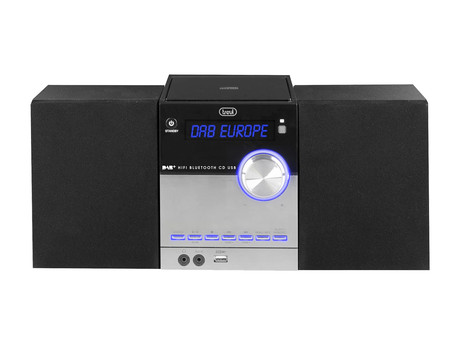 TREVI HCX 10D8, Glasbeni Hi-Fi sistem, FM Radio DAB/DAB+, BT/CD/MP3/USB/AUX-in, LCD zaslon