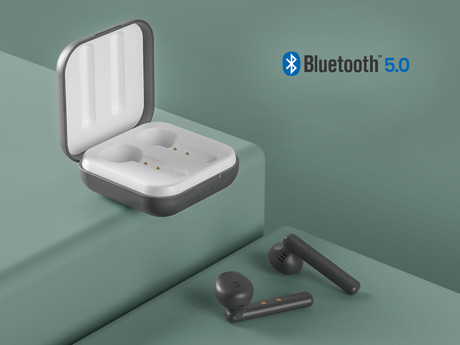 EOL - LEDWOOD HUBBLE brezžične slušalke, TWS, BT5.0, Voice, Touch, črne