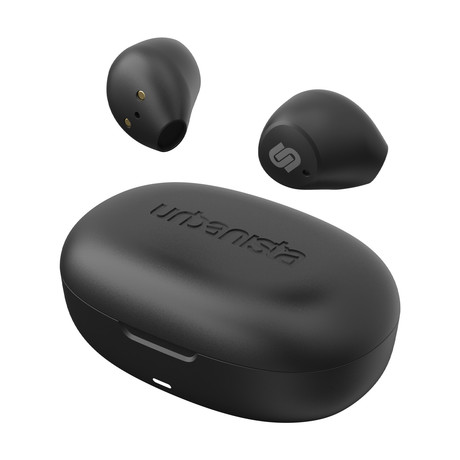 URBANISTA LISBON brezžične slušalke, Bluetooth 5.2, TWS, do 27 ur predvajanja, črne (Midnight Black)