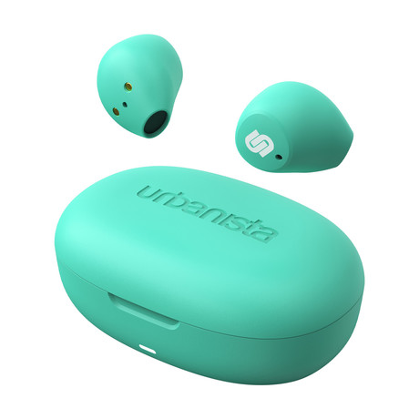 URBANISTA LISBON brezžične slušalke, Bluetooth 5.2, TWS, do 27 ur predvajanja, zelene (Mint Green)