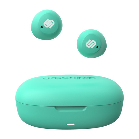 URBANISTA LISBON brezžične slušalke, Bluetooth 5.2, TWS, do 27 ur predvajanja, zelene (Mint Green)