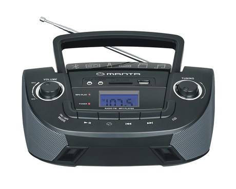 EOL - MANTA MM9208BT DROP II, Boombox, PREMIUM, Bluetooth/USB/SD/Radio FM/AUX, 150W P.M.P.O