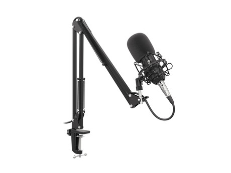 GENESIS RADIUM 300, profesionalni namizni mikrofon, za GAMING, STREAMING, studijsko ali SPLETNO komunikacijo, popolnoma nastavljiv, XLR konektor, kabel 2.5m