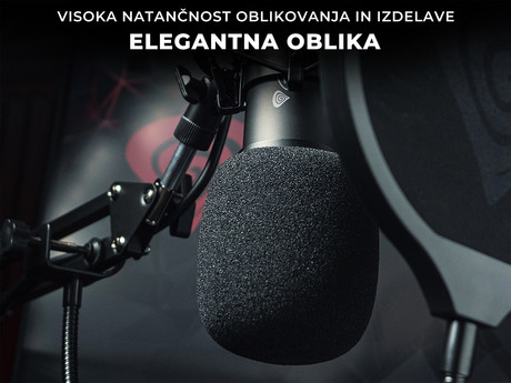 GENESIS RADIUM 300, profesionalni namizni mikrofon, za GAMING, STREAMING, studijsko ali SPLETNO komunikacijo, popolnoma nastavljiv, XLR konektor, kabel 2.5m