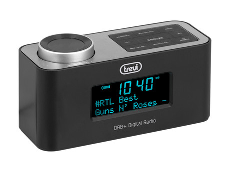 TREVI RC 80D6 Radio alarm ura + DAB/DAB+/FM Radio, USB polnilec