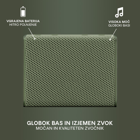 URBANISTA SYDNEY bluetooth zvočnik, TWS, IPX5, Olive Green (olivno zelen)