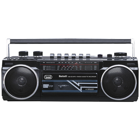 TREVI RR 501 BT Radijski kasetofon s tehnologijo Bluetooth črn