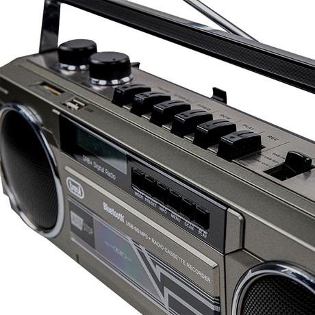 EOL - TREVI RR 511 Radijski kasetofon s tehnologijo DAB/DAB+, Bluetooth, črn