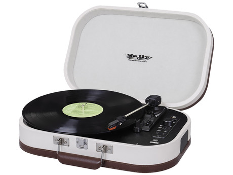 TREVI TT 1020 SALLY BT Prenosni gramofon s tehnologijo Bluetooth, USB, AUX-IN, RCA, bež (beige)