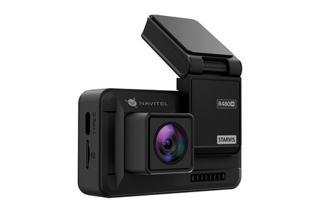 NAVITEL R480 2K avto kamera + vzvratna kamera, 2K Super HD, SONY senzor, Night Vision, G-senzor, magnetni nosilec, aplikacija, darilni bon, črna