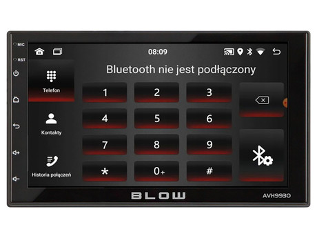 Avtoradio BLOW AVH9930, Android 11, 7-palčen zaslon na dotik, 2 DIN, 2GB RAM + 32GB ROM, FM Radio / Bluetooth / RDS / USB / AUX-in, GPS, Mirror LINK, črn