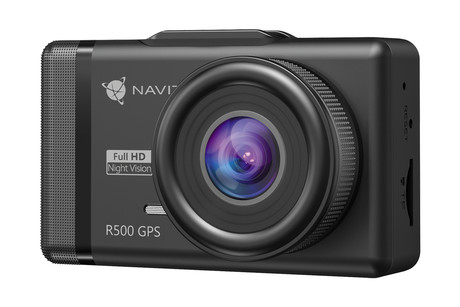 NAVITEL R500 GPS avto kamera, Full HD, Night Vision, G-senzor, GPS, aplikacija, darilni bon, črna