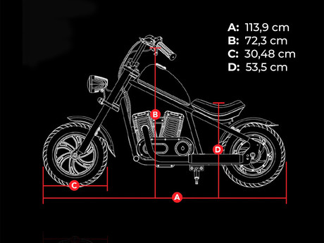 MANTA X-RIDER Kids Cruiser 12 otroški električni motor, 160W motor, 12" pnevmatike, do 16km/h, domet 12km, do 65kg, zvočniki, Bluetooth, baterija, RGB LED, aplikacija