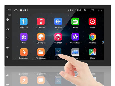 Avtoradio BLOW AVH9930, Android, 7-palčen zaslon na dotik, 2 DIN, 2GB RAM + 32GB ROM, FM Radio / Bluetooth / RDS / USB / AUX-in, GPS, Mirror LINK, črn
