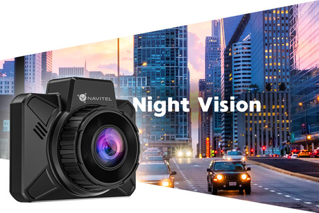 NAVITEL AR202 NV avto kamera, Full HD, Night Vision, G-senzor, aplikacija, darilni bon, črna