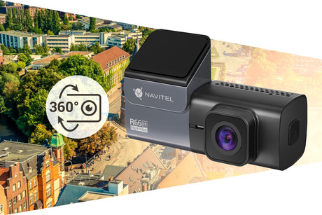 Avto kamera NAVITEL R66 2K, Super HD, Night Vision, 360° vrtljiva, 123° snemalni kot, G-senzor, aplikacija