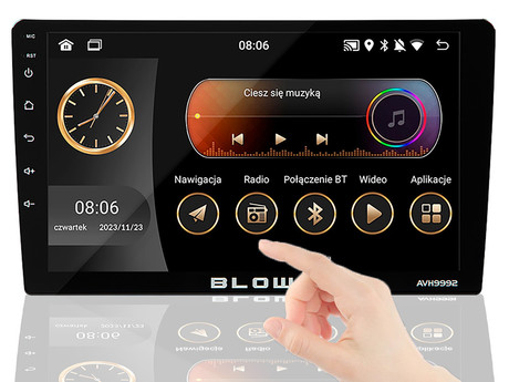 BLOW AVH9992 avto radio, 2DIN, Android 12, 9" zaslon, RDS / FM Radio, Bluetooth, 4x50W, MP3 / USB / AUX, Apple CarPlay, Android Auto