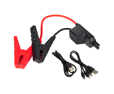 BLOW JS-24 zagonska baterija / jump starter, 12.000 mAh, powerbank, zaščita, varnostni dodatki, LED, 2000A, 2x USB, torbica