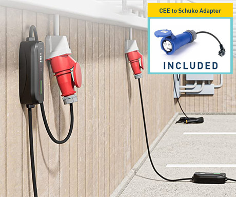 Platinet PPC32AT7 prenosni EV električni polnilec, 7.4kW, 32A, TYPE 2, 5m, SCHUKO adapter, Plug&Play, za električna / hibridna vozila, LED zaslon, +torba