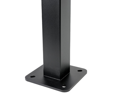 PLATINET PEVSTAND UNIVERSAL stojalo / steber za EV polnilno postajo, za vse vrste Wallbox EV polnilnic, adapter, zaščitna streha, držalo za kabel, galvanizirano jeklo, 130x20x20cm, črno
