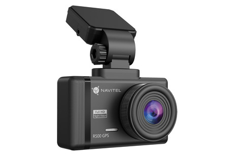 NAVITEL R500 GPS avto kamera, Full HD, Night Vision, G-senzor, GPS, aplikacija, darilni bon, črna