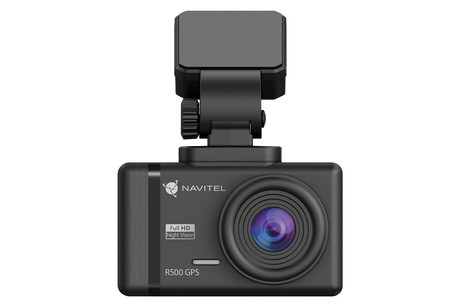 NAVITEL R500 GPS avto kamera, Full HD, Night Vision, G-senzor, GPS, aplikacija, darilni bon, črna