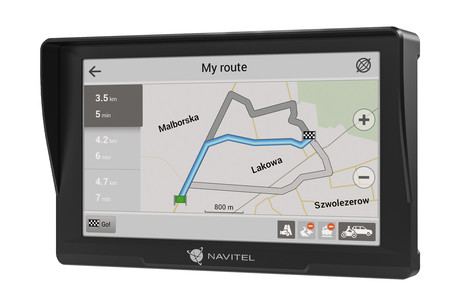 GPS navigacija NAVITEL E777 TRUCK, 7" zaslon, za tovorna vozila, baterija, 3D prikaz, informacije o vožnji, karte za celotno Evropo