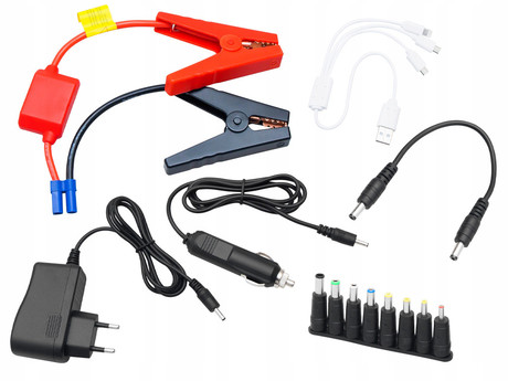 BLOW JS-15 zagonska baterija / jump starter, 12800mAh, powerbank, zaščita, varnostni dodatki, LED, 2x USB, kovček