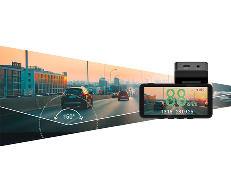 NAVITEL RS87 GPS avto kamera, 3.7", 2.7K Super HD, 150° snemalni kot, G-senzor, GPS, WiFi, SONY STARVIS, aplikacija, darilni bon, črna, srebrna