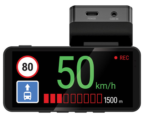NAVITEL RS87 GPS avto kamera, 3.7", 2.7K Super HD, 150° snemalni kot, G-senzor, GPS, WiFi, SONY STARVIS, aplikacija, darilni bon, črna, srebrna