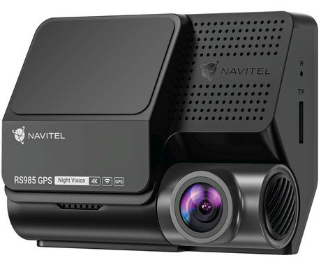 NAVITEL RS985 GPS avto kamera, 3", 4K Ultra HD, 160° snemalni kot, G-senzor, ADAS, GPS, WiFi, SONY STARVIS, aplikacija, darilni bon, +vzvratna kamera, črna